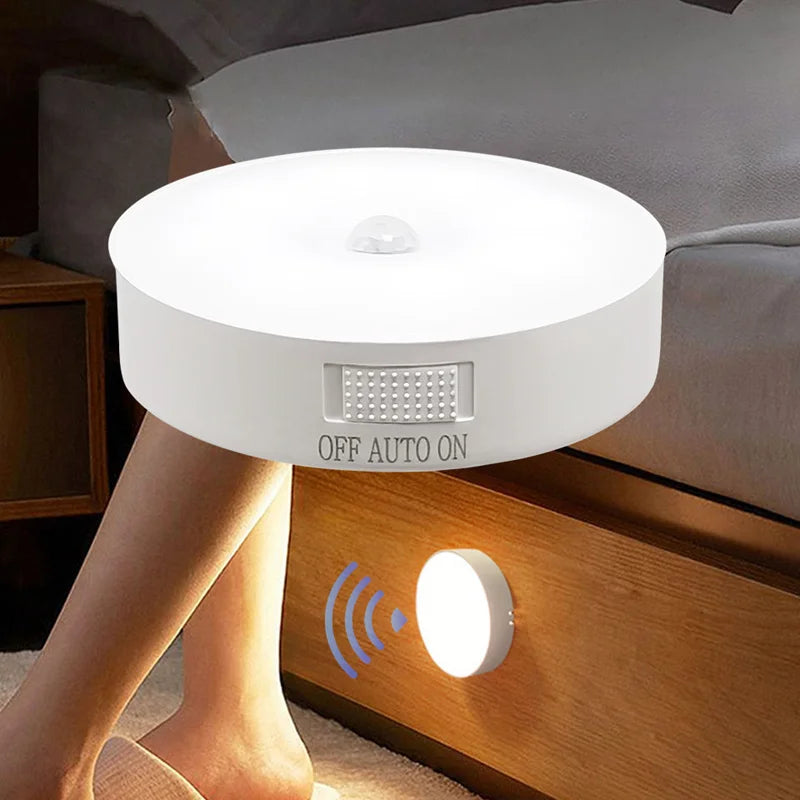 USB Rechargeable Motion Sensor Night Light – Automatic LED Light for Closets, Stairs & Hallways