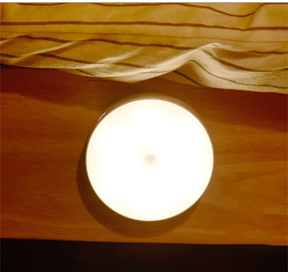 USB Rechargeable Motion Sensor Night Light – Automatic LED Light for Closets, Stairs & Hallways