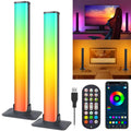 Smart RGB LED Light Bars (2-Pack) – Music Sync Ambient Backlights for TV, Gaming & Home Setup