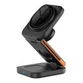Foldable 3-in-1 Magnetic Wireless Charger – Fast Charging Stand for iPhone, Apple Watch & AirPods