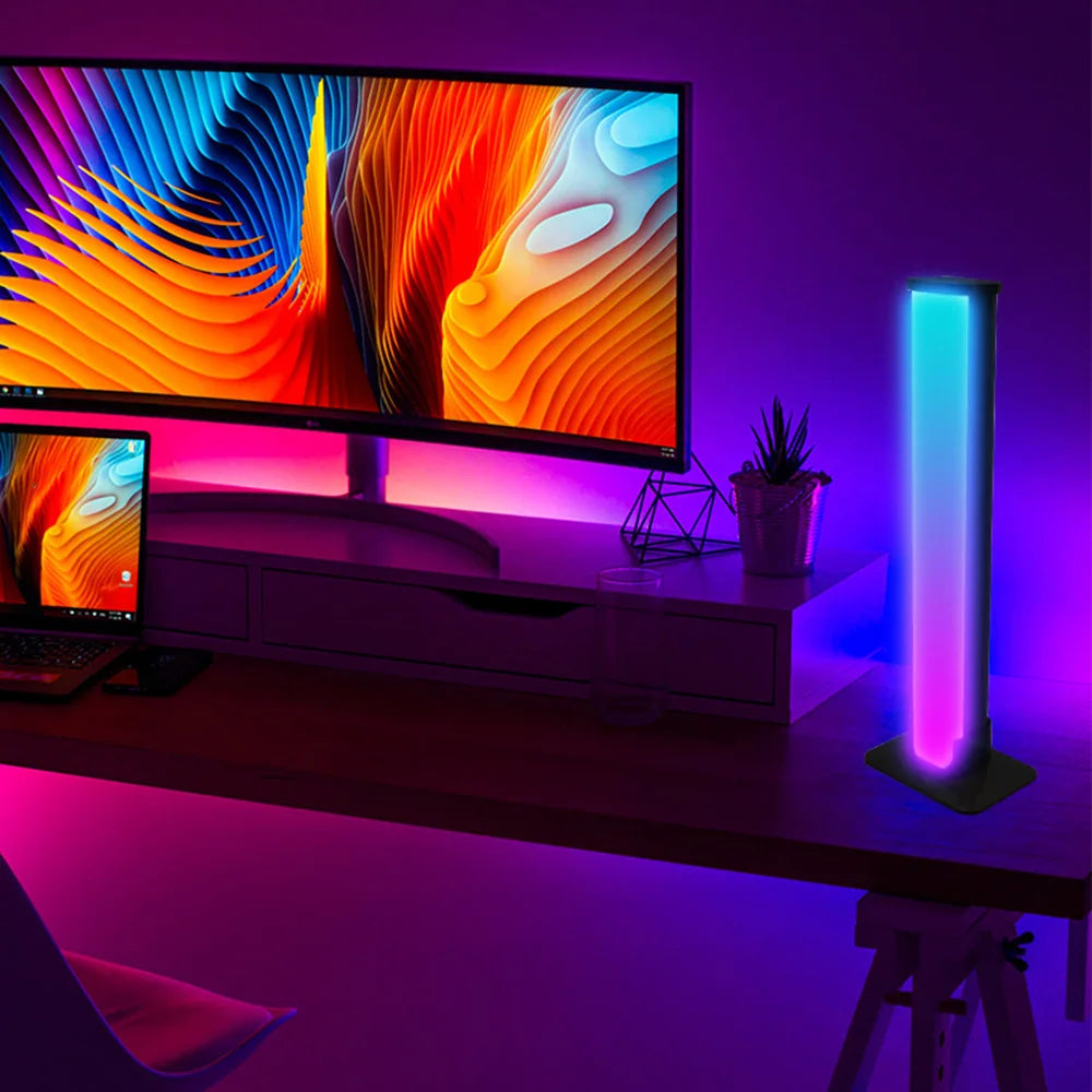 Smart RGB LED Light Bars (2-Pack) – Music Sync Ambient Backlights for TV, Gaming & Home Setup