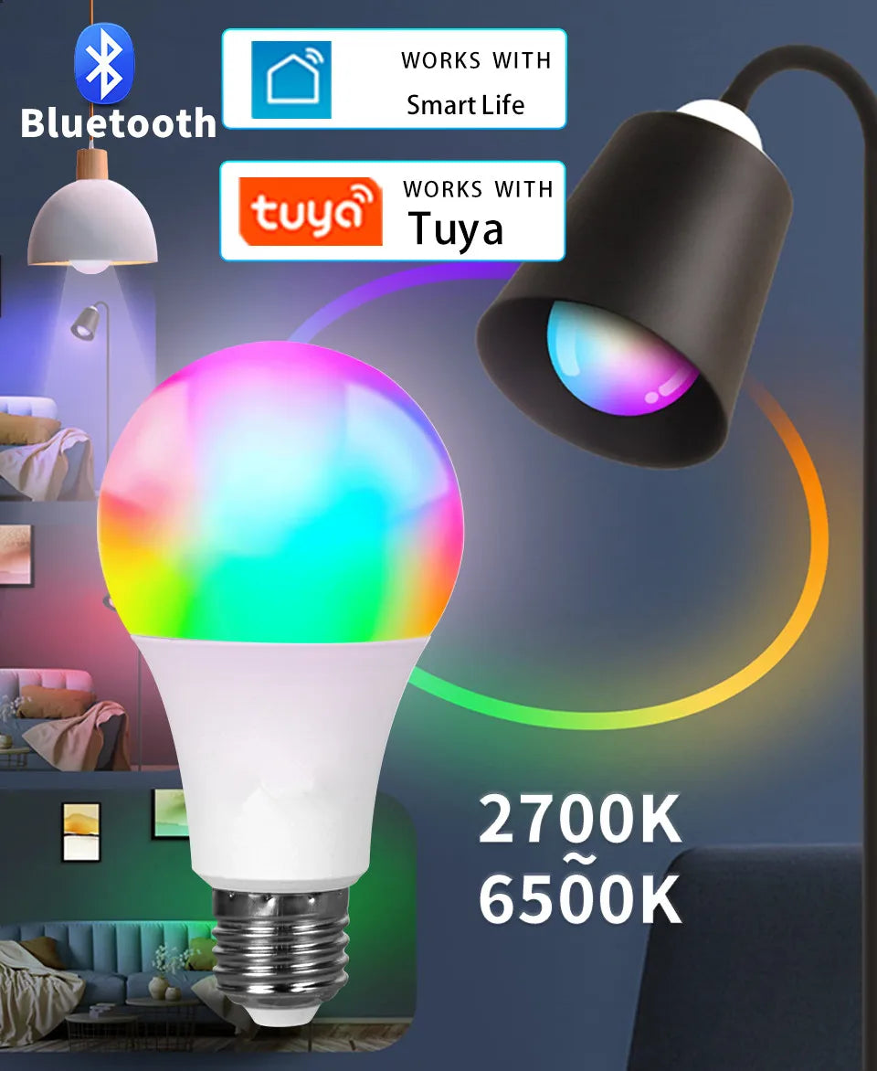 Flowly Smart RGB LED Bulb E27 – App-Controlled Lighting
